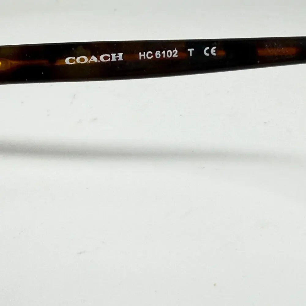 Coach CatEye Glasses HC6102 5440 Black‎ Amber Varsity Stripe 51 18 140 20081 - Picture 6 of 7